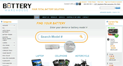 Desktop Screenshot of batterywarehouseonline.com