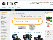 Tablet Screenshot of batterywarehouseonline.com
